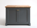 Aparadores de madera 110x45x90 cm - gris oscuro-natural - diseño moderno para comedor